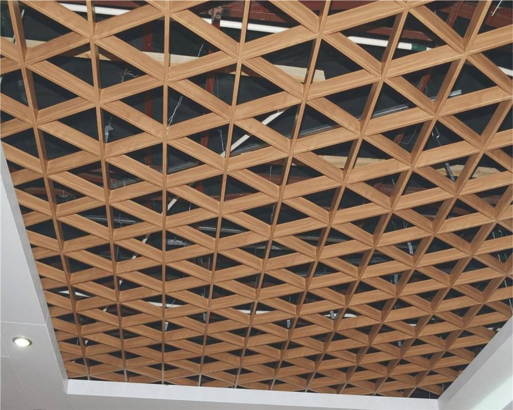150X150X150 Indoor Triangle Suspended Metal Aluminum Ceiling Grid Open Cell Ceiling System