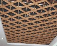150X150X150 Indoor Triangle Suspended Metal Aluminum Ceiling Grid Open Cell Ceiling System