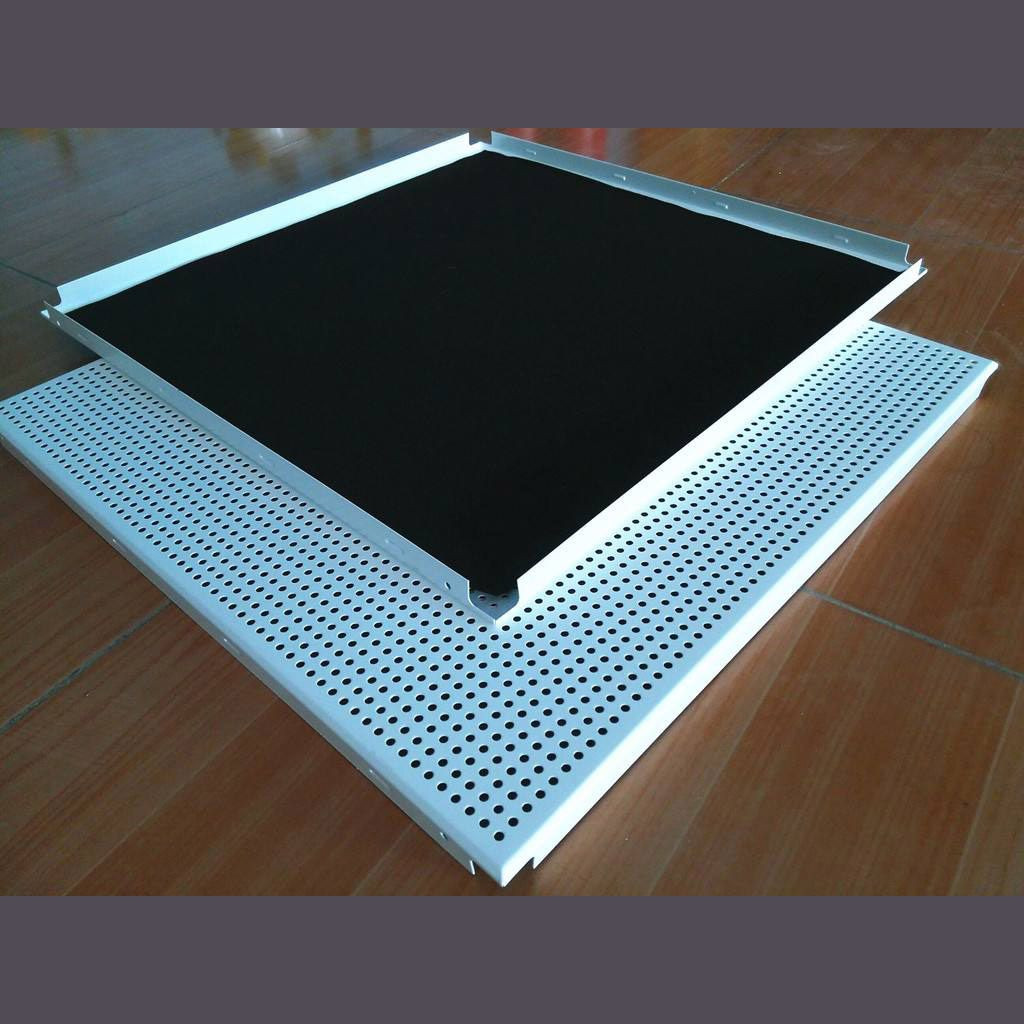 Aluminum Clip in Ceiling Perforated Clip in Ceiling Tiles with Sound Absorbing Black Paper