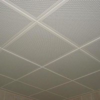 Aluminum Clip in Ceiling Perforated Clip in Ceiling Tiles with Sound Absorbing Black Paper