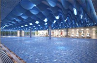 Curved Ceiling Design Custom Aluminum Fireproof Wave Baffle Ceiling Tile for Interior Wall Roof Decoration