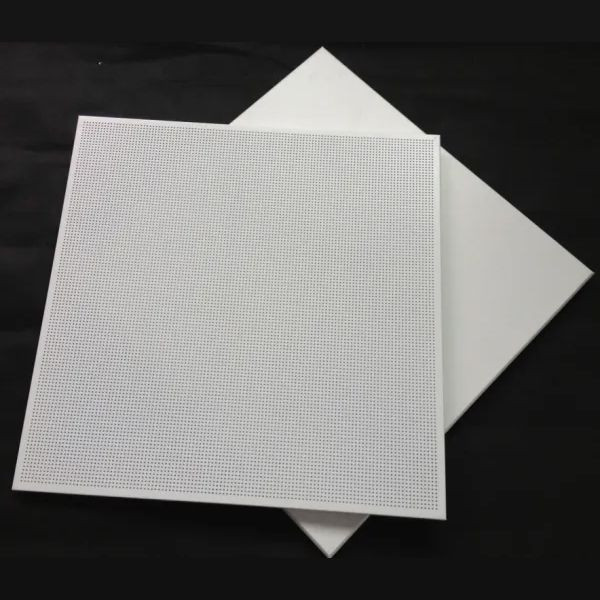 Aluminum Clip in Ceiling Perforated Clip in Ceiling Tiles with Sound Absorbing Black Paper